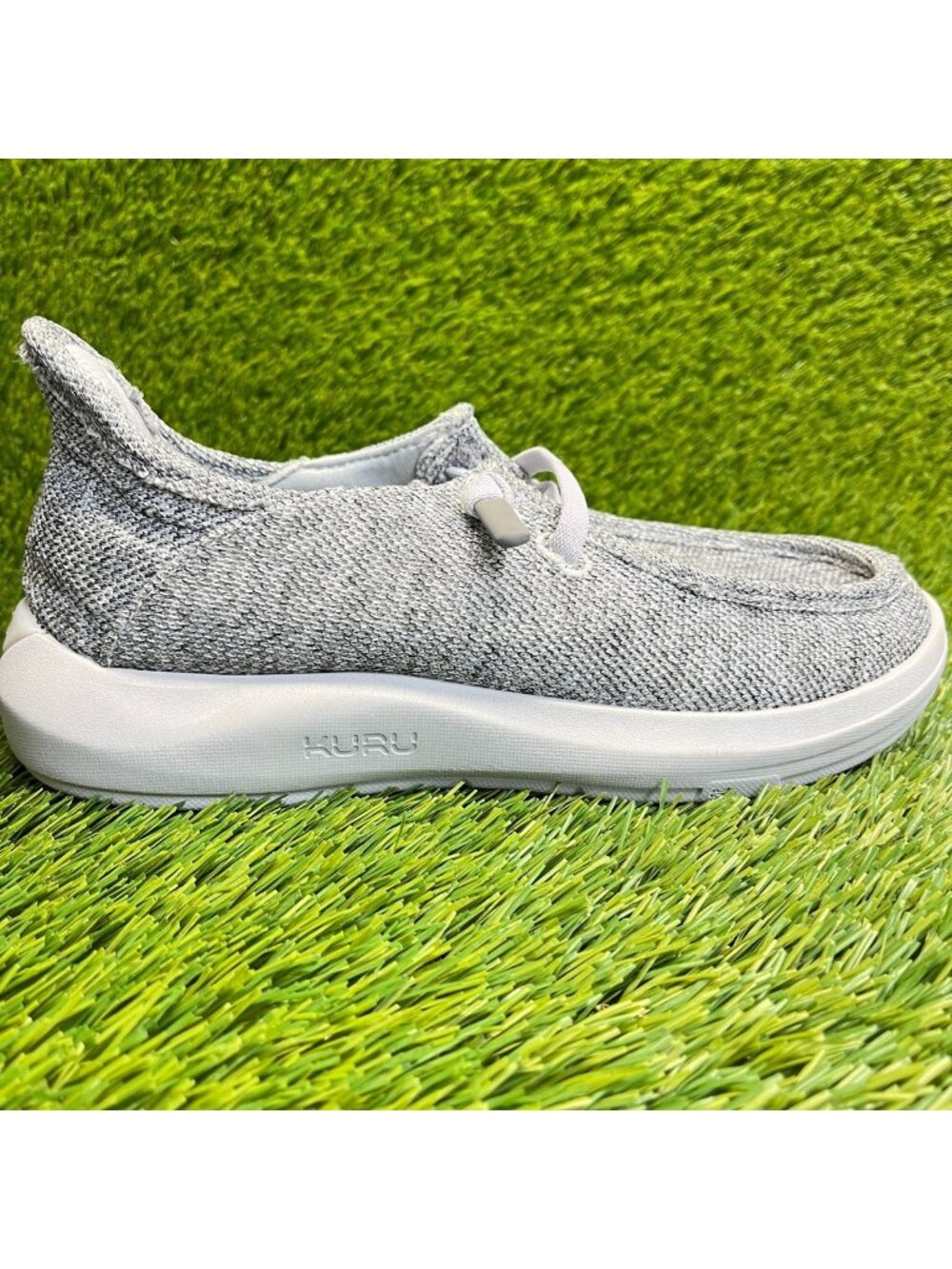 Kuru Draft Rento Mens‎ Size 7 Gray White Casual Walking Outdoor Slip On Shoes